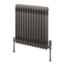 Reina 600mm x 605mm 1935BTU Raw Metal Horizontal 2 Column Radiator