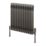 Reina 600mm x 605mm 1935BTU Raw Metal Horizontal 2 Column Radiator