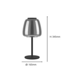 Eglo Alfero-Z LED Smart Table Lamp Black 7.7W 1000lm