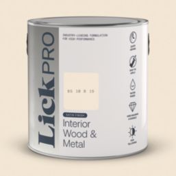 LickPro 2.5Ltr BS10B15 Satin Water-Based Trim Paint