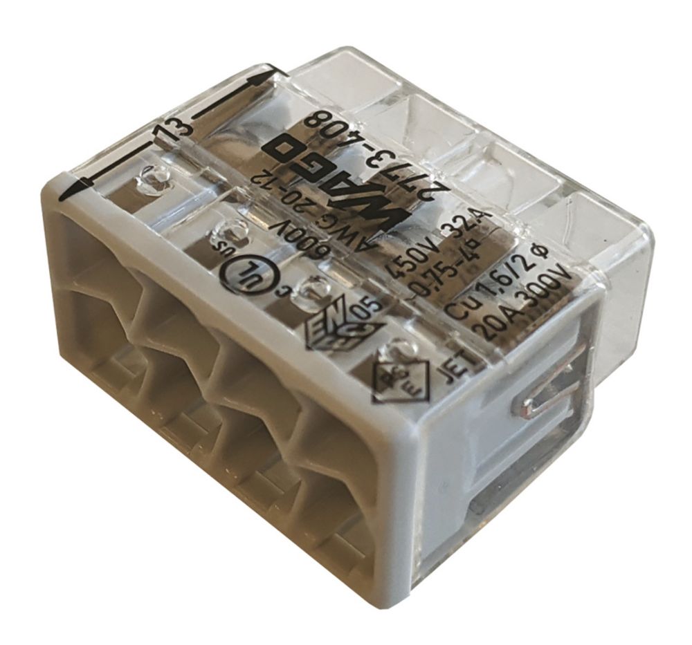Wago 2273 8 Way Compact PushWire Connectors 0.5 to 2.5mm²