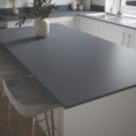 Metis  Dark Grey Composite Kitchen Worktop 2440mm x 900mm x 15mm