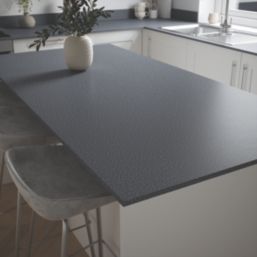 Metis  Dark Grey Composite Kitchen Worktop 2440mm x 900mm x 15mm