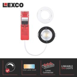 Lexco Tania Tilt  Fire Rated LED Downlight White 6W 600lm