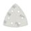 Flexovit Delta A203F 60 Grit 6-Hole Punched Multi-Material Sanding Triangles 95mm x 95mm 6 Pack
