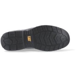 CAT Striver Bump Size 6  Black Water-Resistant Steel Toe Cap Safety Dealer Boots