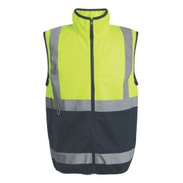 Regatta Pro Zip Collar Vest Hi-Vis Vest Yellow/Navy 3X Large 50" Chest