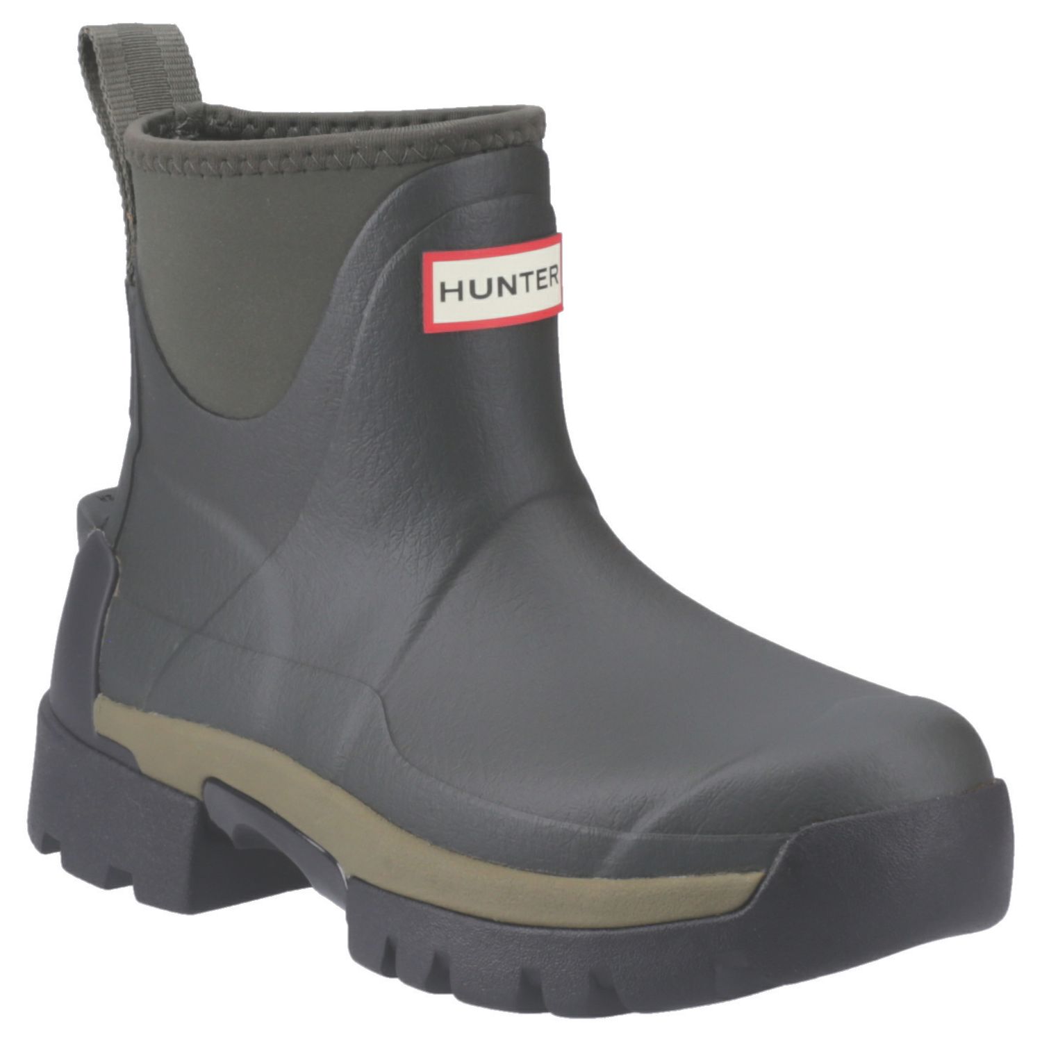 Hunter Balmoral Chelsea Size 6 Womens Dark Olive Waterproof Non Safety Dealer Boots (461XN)