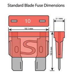 Pearl Consumables Assorted Standard Blade Auto Fuses 3-25A 20 Pieces