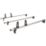 Van Guard VG173 Fiat Doblo 2000 - 2010 ULTI Van Roof Bars 1400mm