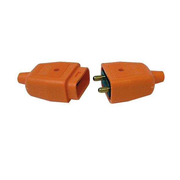 Masterplug NC102O 10A 2 Pin Connector Orange Screwfix