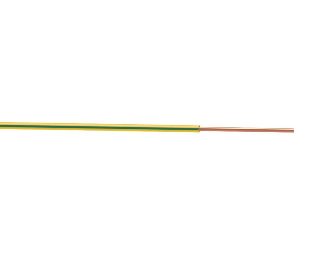 Time 6491X Green/Yellow 1-Core 2.5mm² Conduit Cable 100m Drum - Screwfix