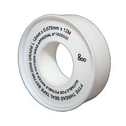 PTFE Tape for Pipe Joints 12m x 12mm 10 Pack