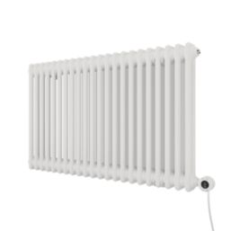 Azur Duke 900W 2-Column Electric Radiator 600mm x 1010mm White 3072BTU
