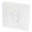 Hager Sollysta WMPS11 10AX 1-Gang 1-Way Light Switch  White
