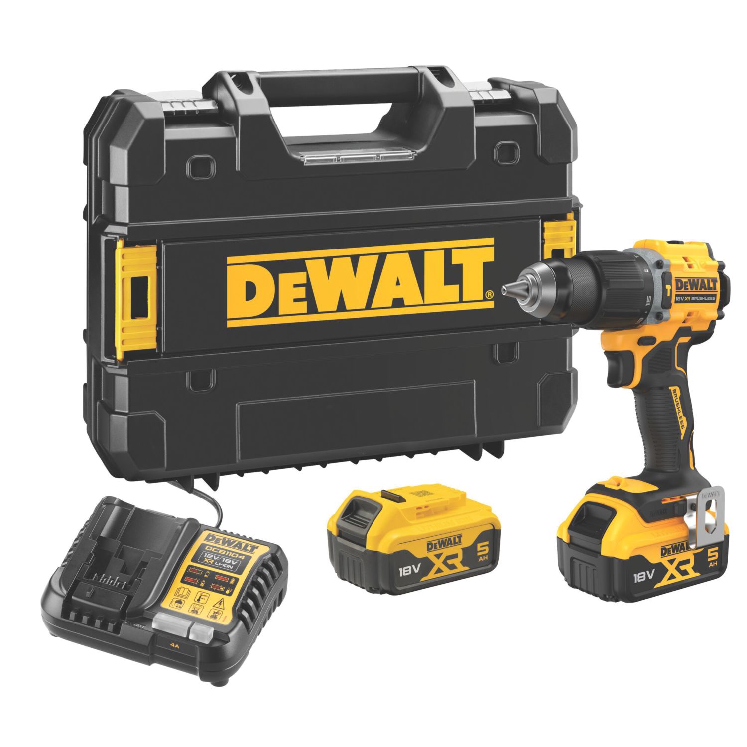 DeWalt DCD789P2T-GB 18V 2 x 5.0Ah Li-Ion XR Brushless Cordless Combi Drill (462CH)