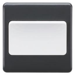 Knightsbridge Part M 10AX 1-Gang 1-Way Double Pole Switch  Anthracite