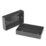 D-Line TSB28B/2 2-Gang Surface Pattress Black Box 28mm 2 Pack