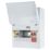 Lewden PRO 9-Module 5-Way Part-Populated  Main Switch Consumer Unit with SPD