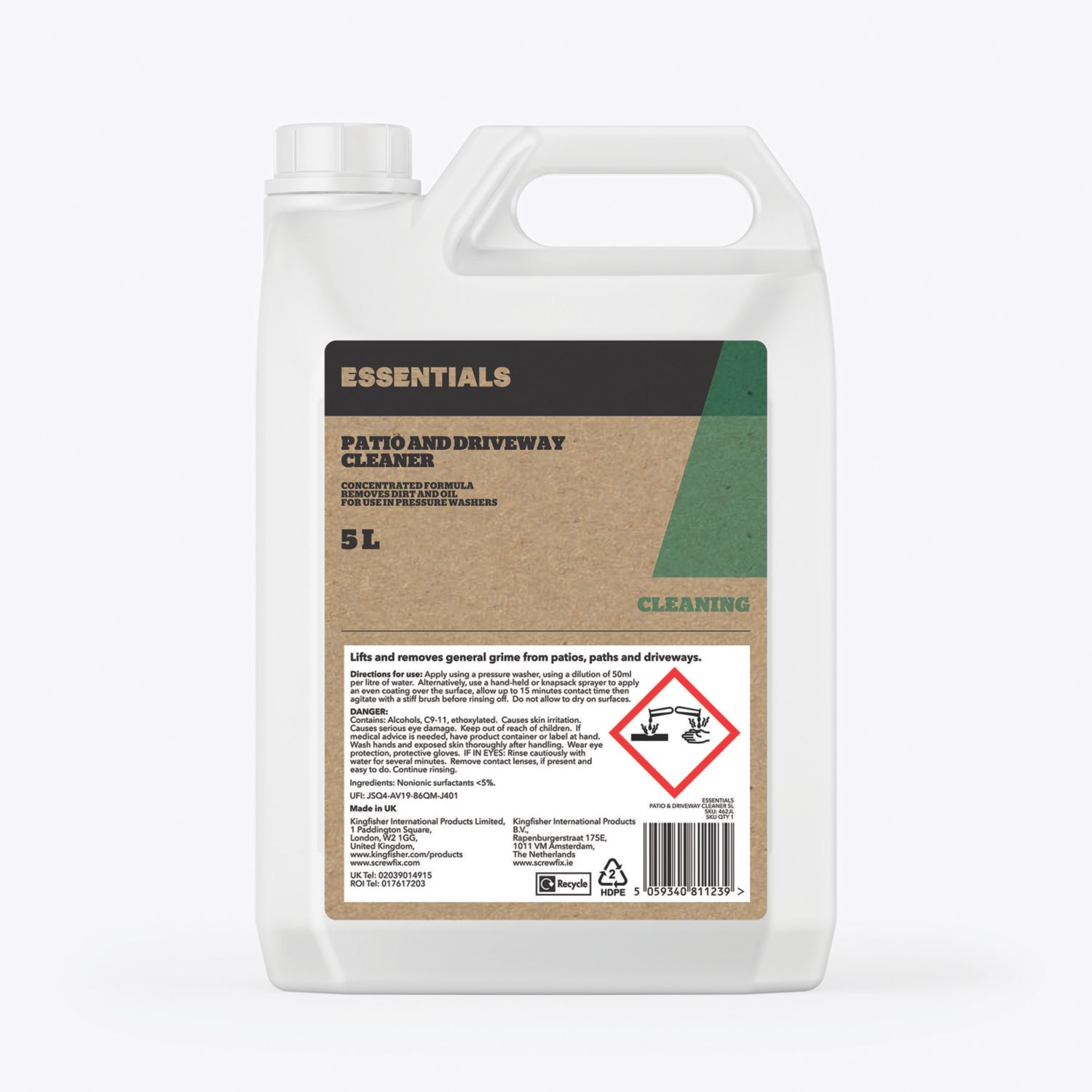 Essentials Patio & Driveway Cleaner 5Ltr (462JL)