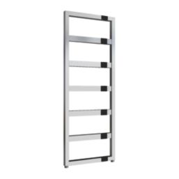 Reina 1100mm x 450mm 813BTU Chrome Flat Designer Towel Radiator