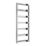 Reina 1100mm x 450mm 813BTU Chrome Flat Designer Towel Radiator