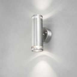 4lite Marinus Outdoor IP44 Up/Down Wall Light Stainless Steel