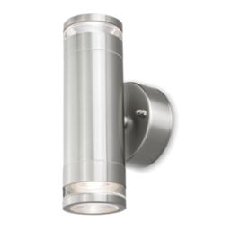 4lite Marinus Outdoor IP44 Up/Down Wall Light Stainless Steel