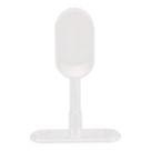 Essentials Oval Rail End Brackets White 30mm 2 Pack