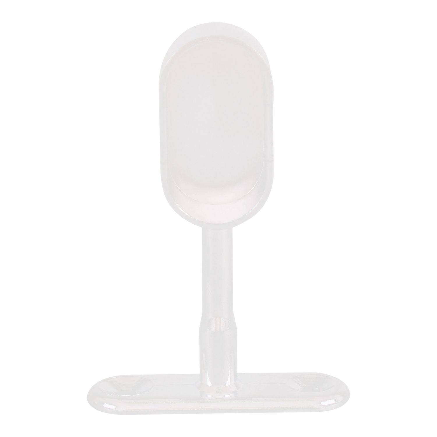 Essentials Oval Rail End Brackets White 30mm 2 Pack (462TA)