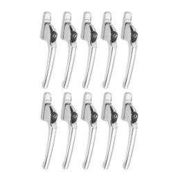 Smith & Locke Left & Right-Handed  Espagnolette Window Handle Matt Chrome 10 Pack