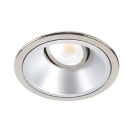 Collingwood H5 500 Silver Reflector Tilt  Fire Rated LED Downlight Chrome 5W 550-600lm