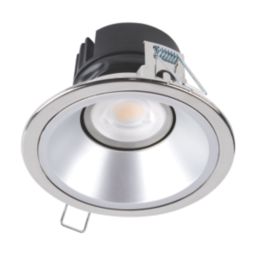 Collingwood H5 500 Silver Reflector Tilt  Fire Rated LED Downlight Chrome 5W 550-600lm