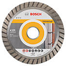 Bosch  Masonry Standard for Universal Turbo Diamond Cutting Disc 125mm x 22.23mm