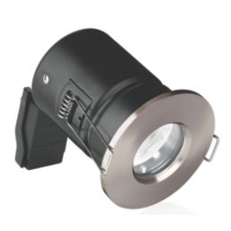 Aurora EFD Fixed  Fire Rated LED Downlight Satin Nickel 5W 500lm