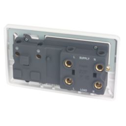 Hager Sollysta WMCC50 45A 1-Gang 2P+E Cooker Switch White  with White Inserts