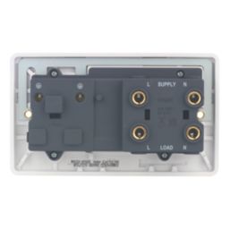 Hager Sollysta WMCC50 45A 1-Gang 2P+E Cooker Switch White  with White Inserts