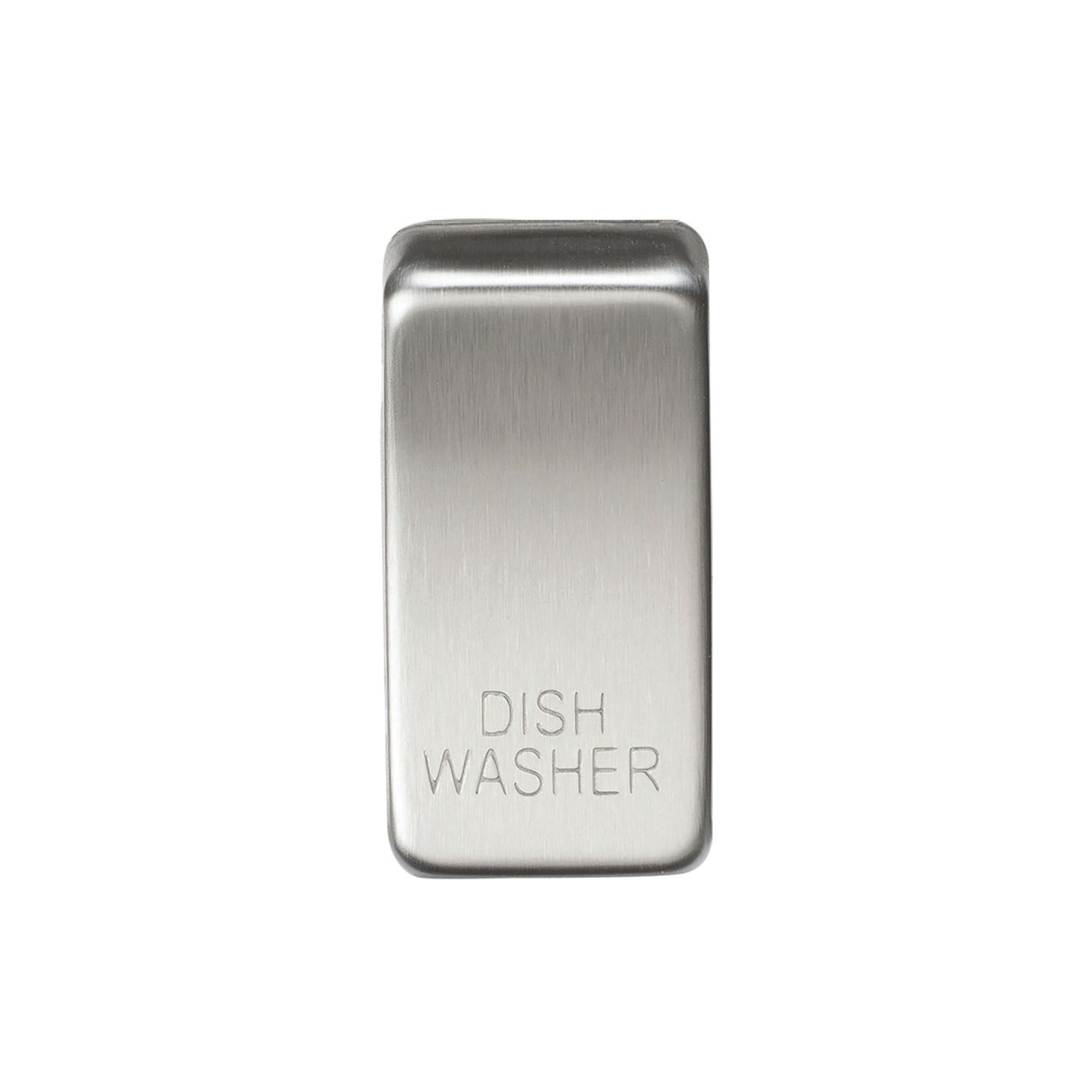 Knightsbridge 'DISHWASHER' Switch Cover Brushed Chrome (463CR)