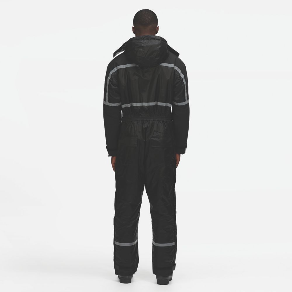 Regatta Waterproof Insulated Overalls Black Medium 40