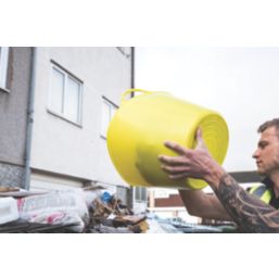 Red Gorilla  Polyethylene Tub Yellow 38Ltr