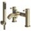 ETAL Bounce Brushed Brass 142mm Deck Mounted Dual Control Manual Shower Mixer Tap