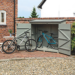 Rowlinson Heritage 6' x 2' 6" (Nominal) Pent Timber Bike Store