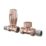ETAL Danva 15mm x 1/2" Copper Straight  Thermostatic Radiator