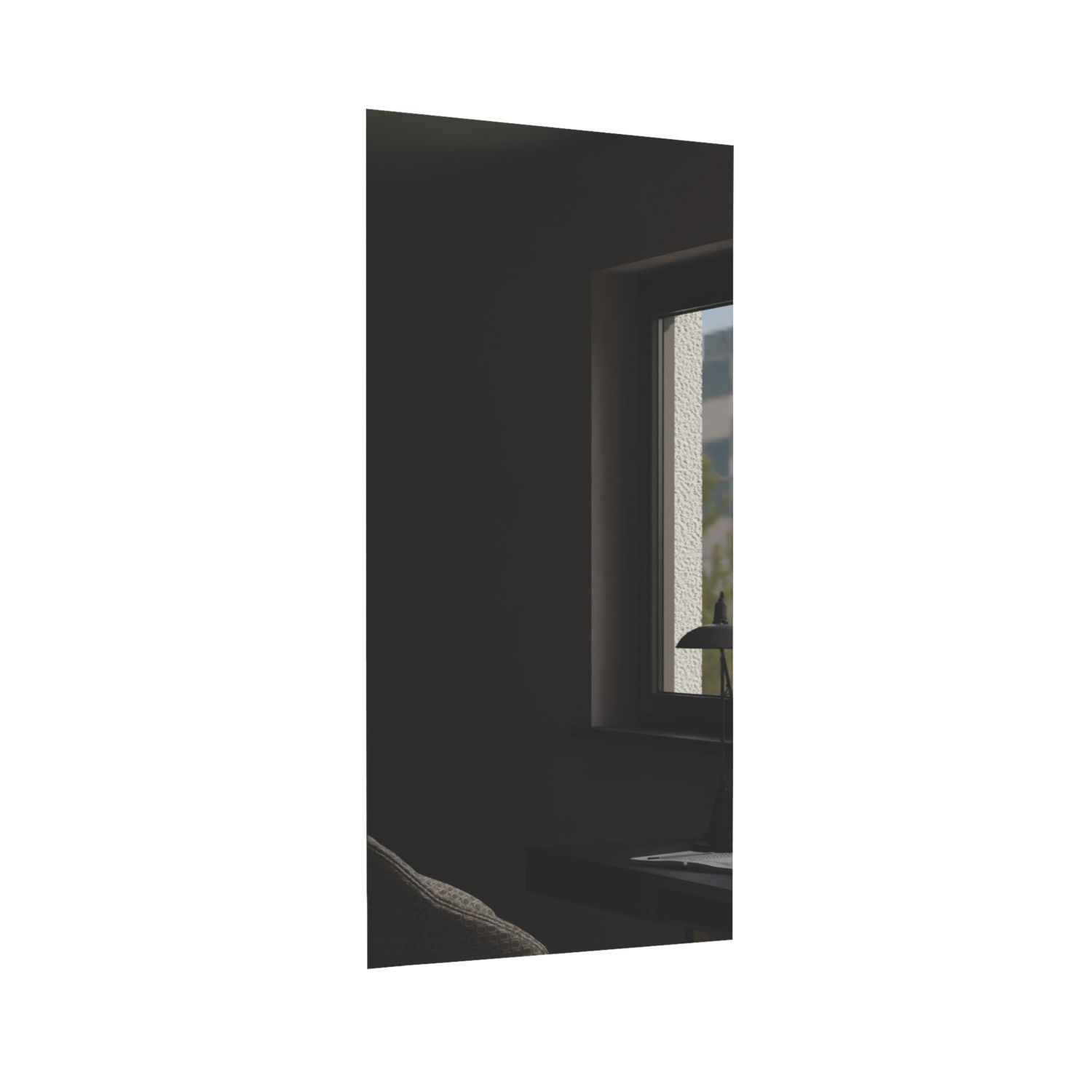 Ximax 800W Electric Wall-Mounted Designer Infrared Radiator 600mm x 1200mm Black 2730BTU (463TR)