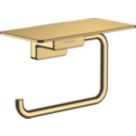Hansgrohe AddStoris Toilet Roll Holder with Shelf Polished Gold Optic