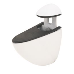 Adjustable Lightweight Bracket White  x 100mm