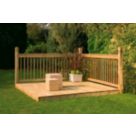 Forest  Patio Decking Kit Base & Balustrade 2.4m x 2.4m