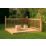 Forest  Patio Decking Kit Base & Balustrade 2.4m x 2.4m