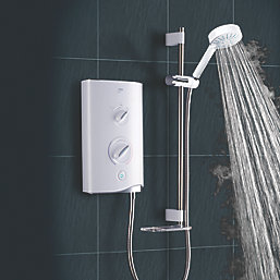 Mira Sport White / Chrome 9.8kW  Manual Electric Shower