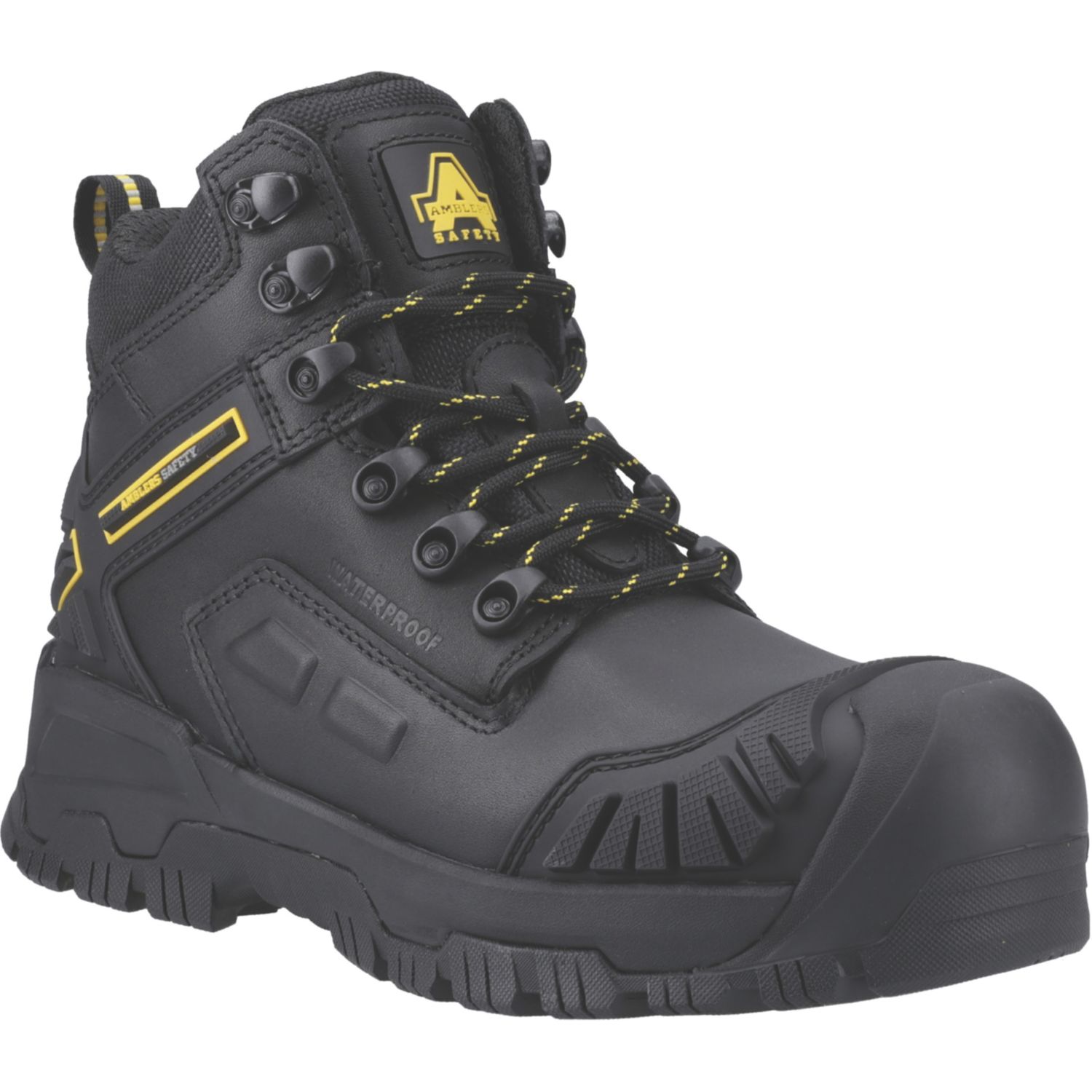 Amblers Size 4 Womens Black Waterproof Safety Boots (464CM)